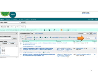 Journal and Country ranking by discipline26Scopus
