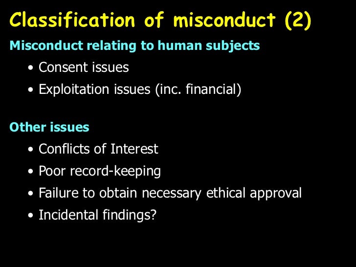 case studies of research misconduct