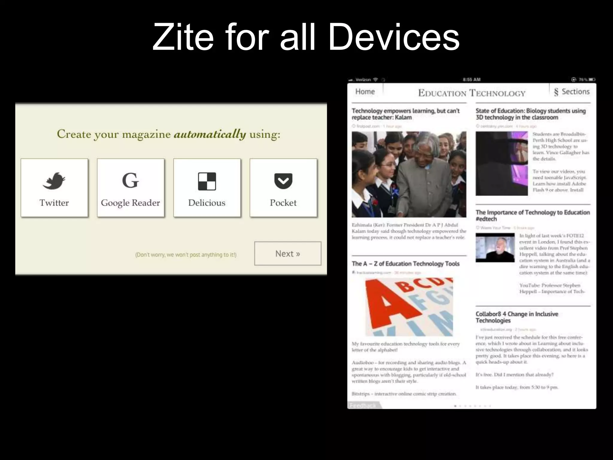 Zite for all Devices

 