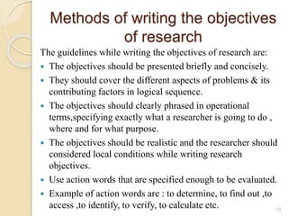 Research objectives | PPTX