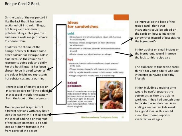 fill in recipe cards