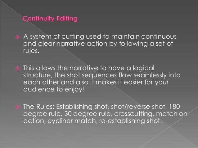 continuity editing
