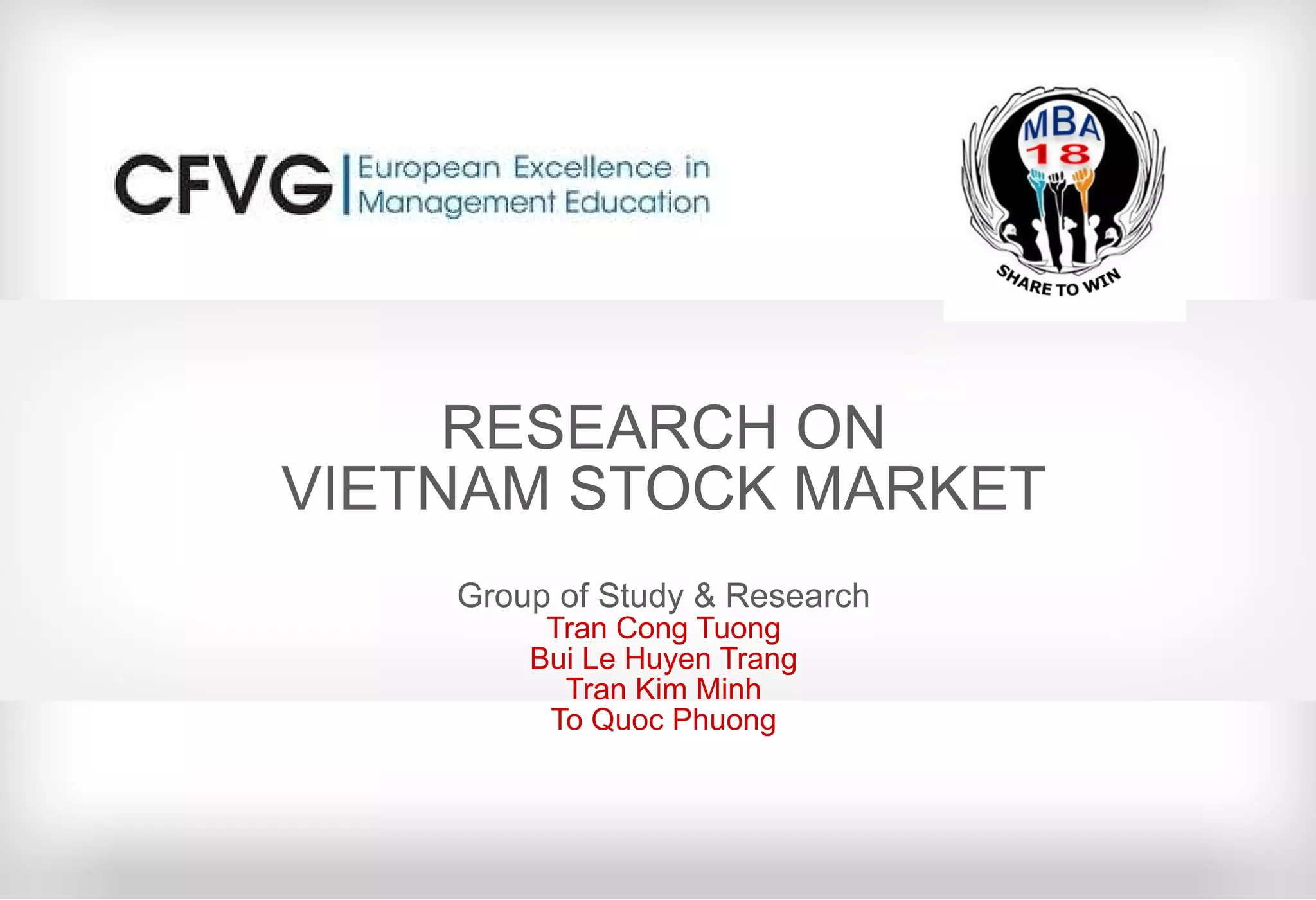 Research on Vietnam Stock Market | PPT