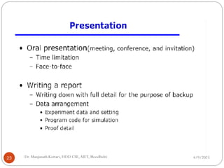 4/9/2025
23 Dr. Manjunath Kottari, HOD CSE,AIET, Moodbidri
 