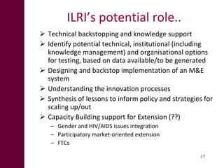 From research outputs to development outcomes:  Fostering innovation in pastoralist systems