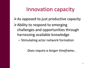 From research outputs to development outcomes:  Fostering innovation in pastoralist systems