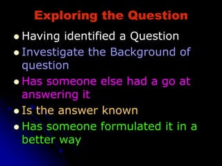 Fundamentals of Scientific Research: An Overview | PPT
