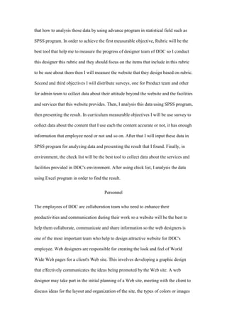 Workshop will provide  accurate content for 300 employees in DDC