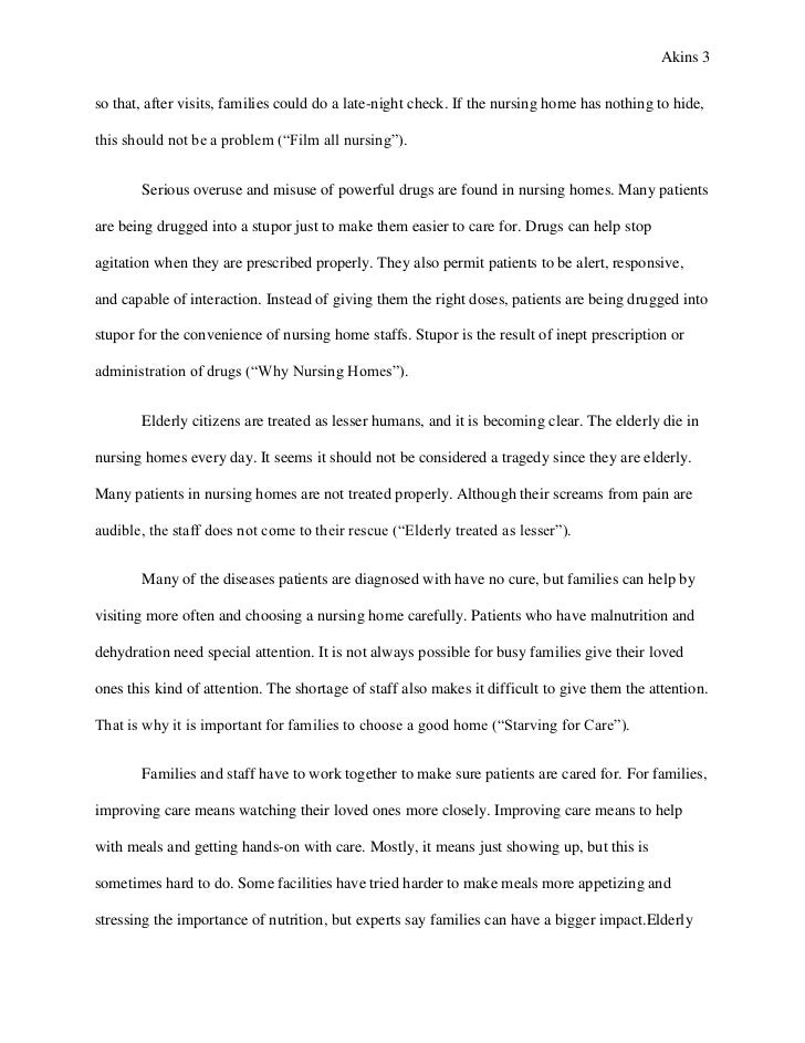 Essay about a nursing home