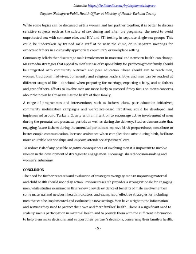 Research paper on health