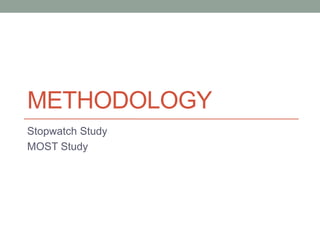 Stop Watch Method Study Research paper: Productivity Improvement in a Centralized Warehouse | PPTX