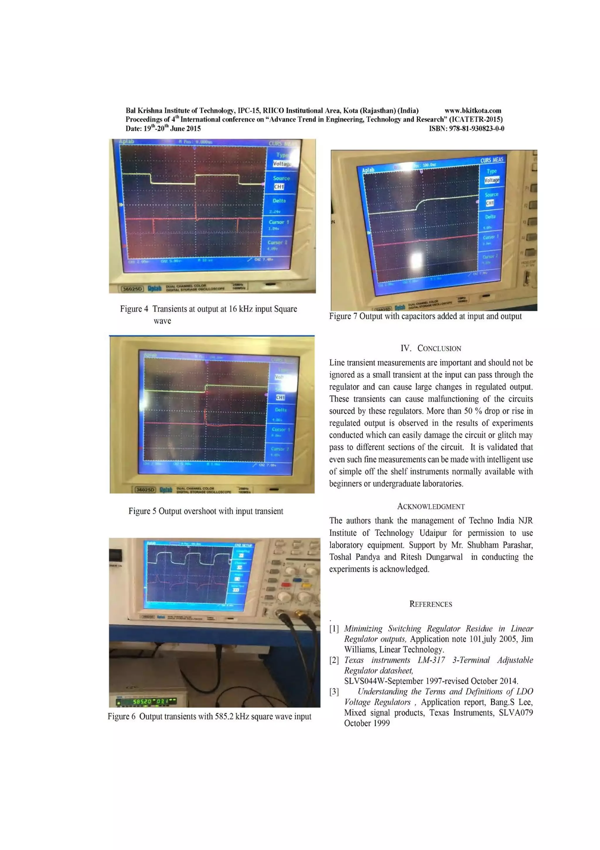 Simplified Experimental Determination of Line Transient Immunity of Linear Regulators