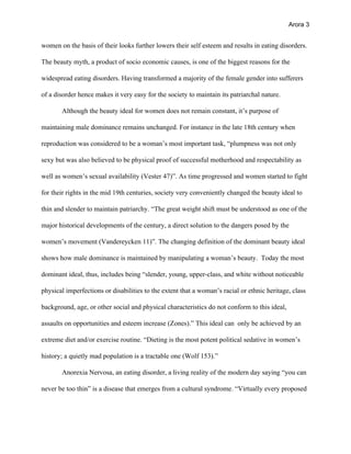 eating disorders research paper
