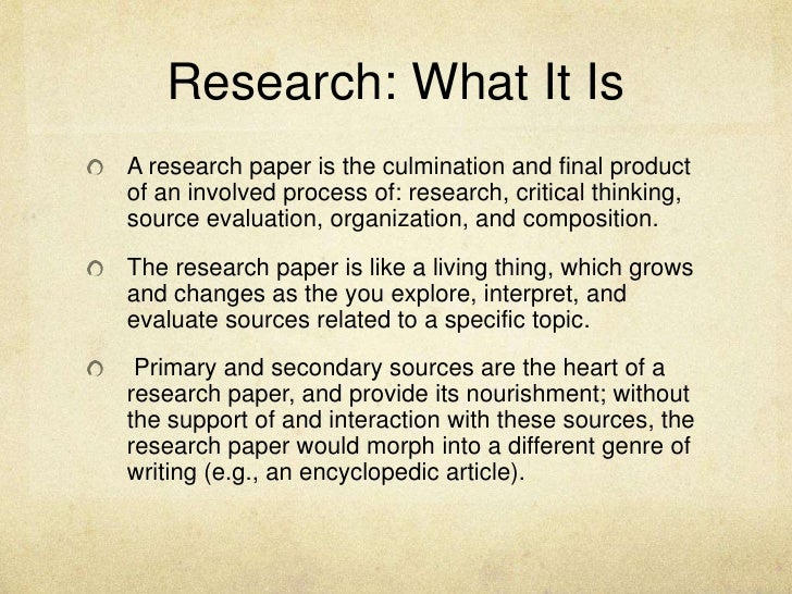 What is research thesis