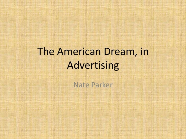 American Dream in Advertising