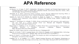 APA Reference
 