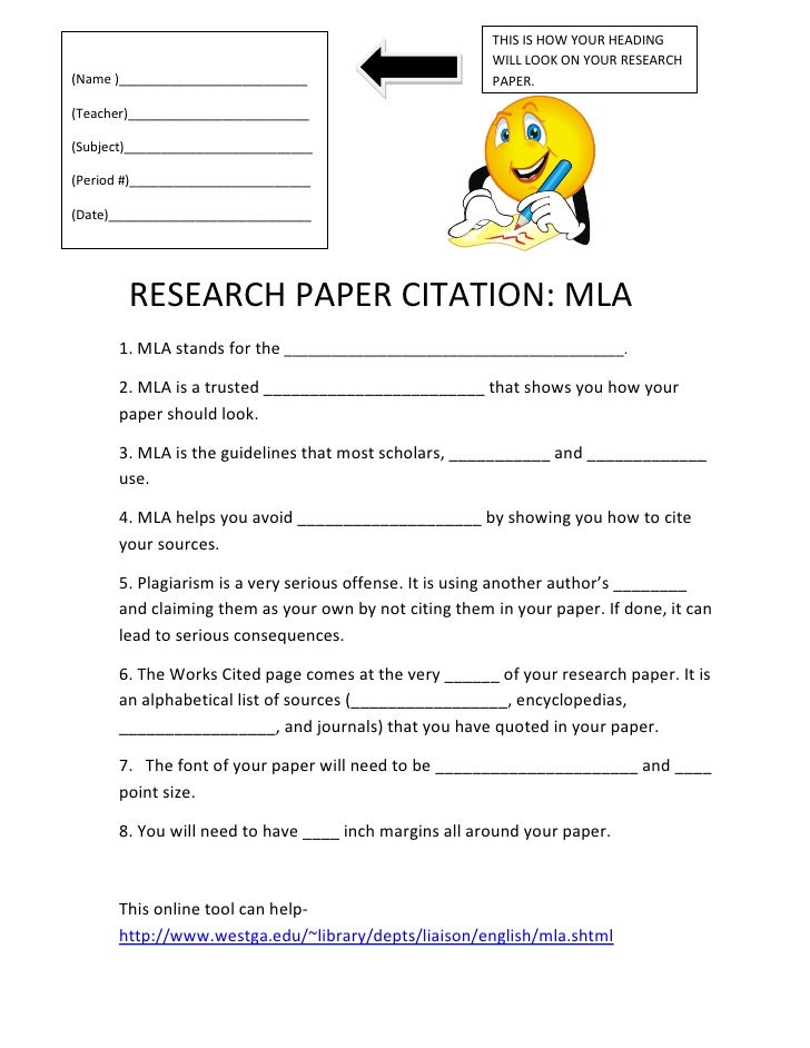 mla research paper citation