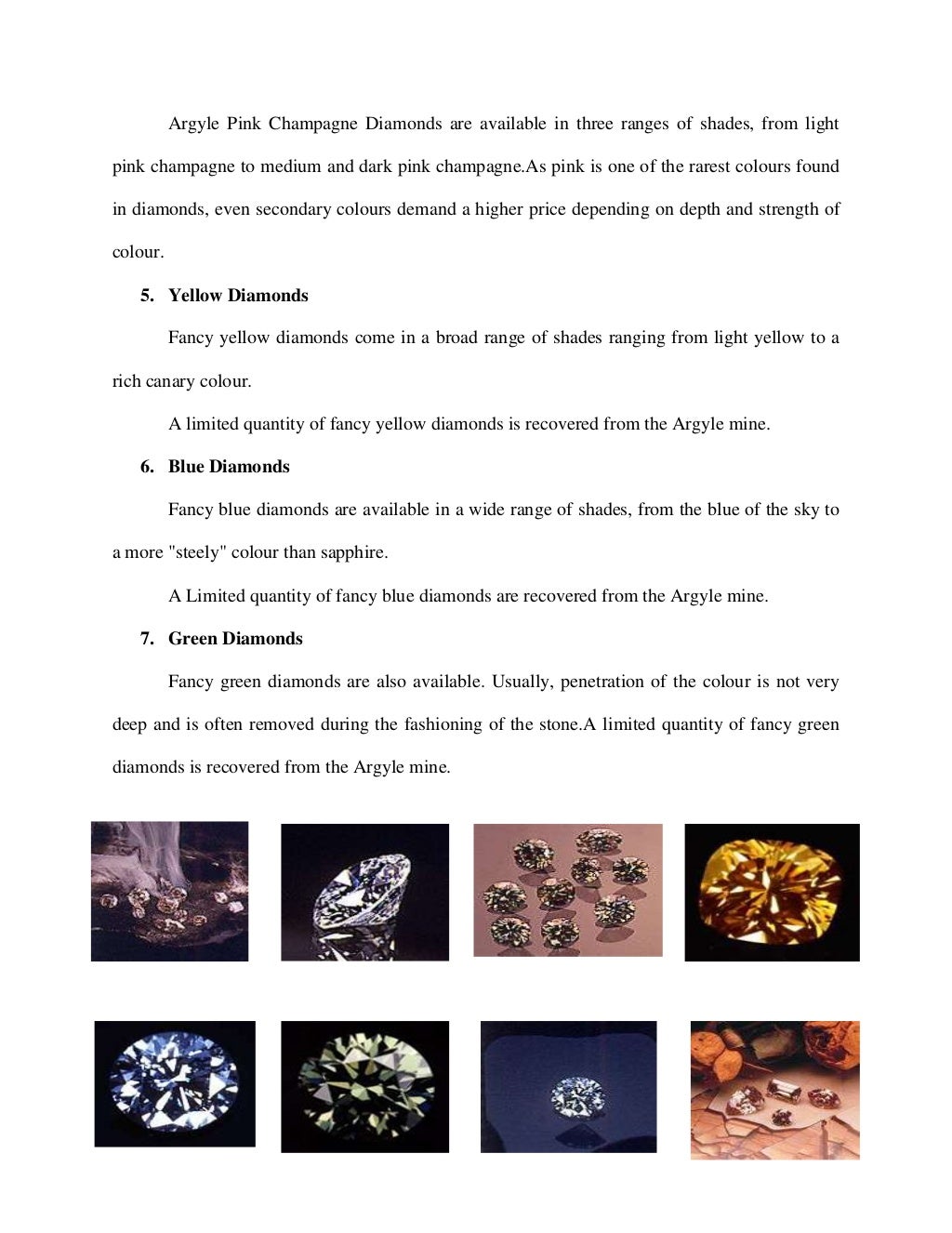 Diamonds research paper image