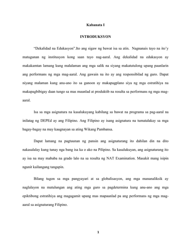 Research paper in filipino PDF