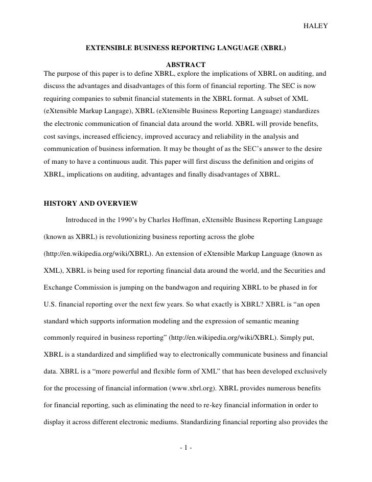 Accounting research paper introduction