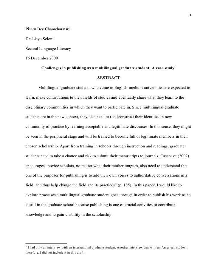 Research literacy paper