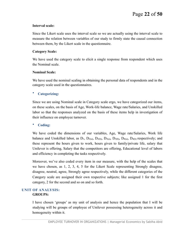 Research paper on Employee turnover in organizations