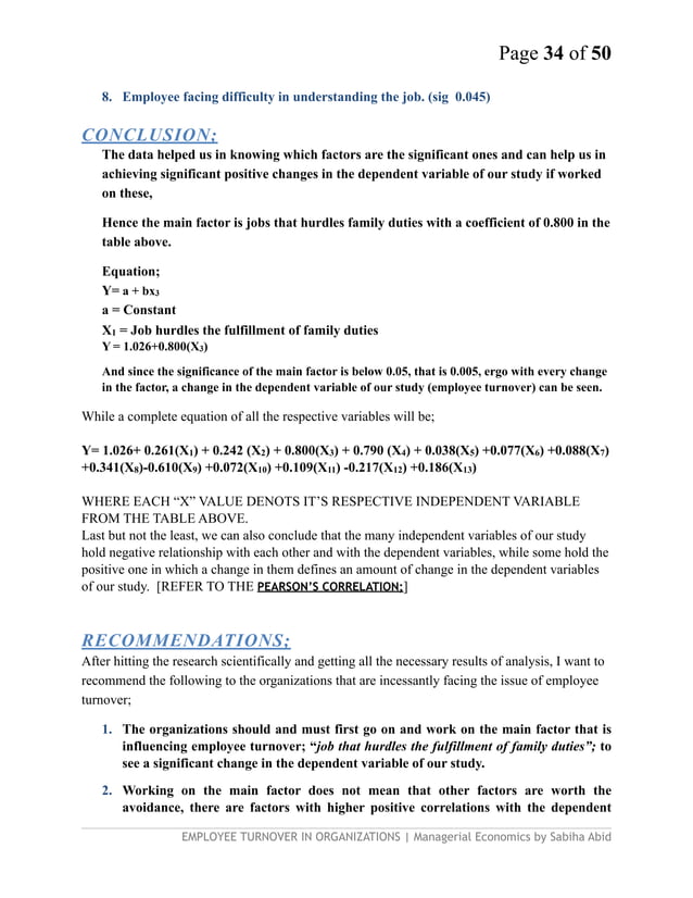 Research paper on Employee turnover in organizations