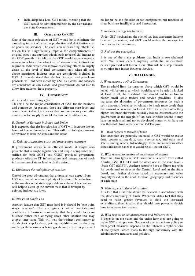 Impact of gst on consumers research paper image
