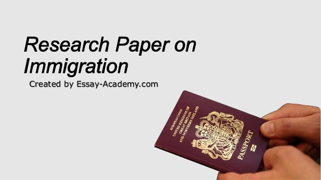 Term paper on immigration