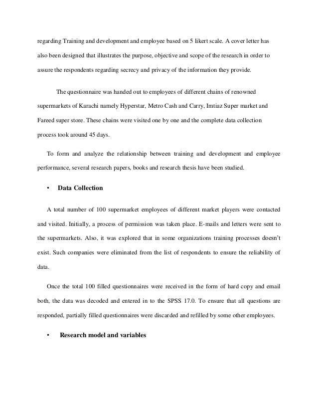 impact of training and development on employee performance employee training questionnaire