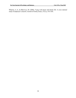 IMPACT OF WORK LIFE CONFLICT ON EMPLOYEE PERFORMANCE | PDF