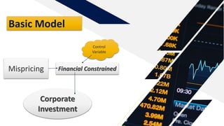 Basic Model
Mispricing Financial Constrained
Corporate
Investment
Control
Variable
 
