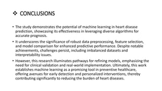 Heart disease prediction using machine learning algorithm | PPTX