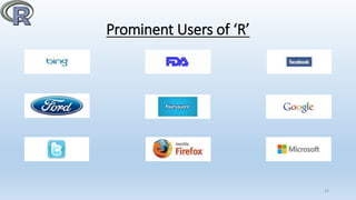 Prominent Users of ‘R’
14
 