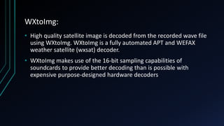 Wefax Decoder Research paper presentation | PPTX