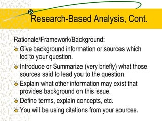 Research paper structure | PPTX | Education
