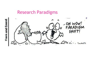 Research Paradigms
 