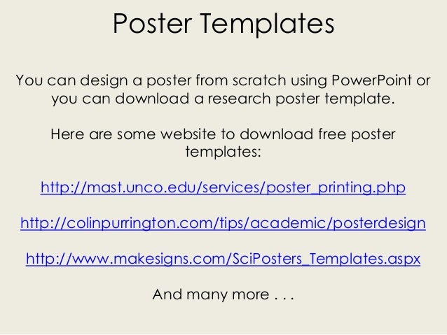 Http Www Makesigns Sciposters Templates Aspx Research Poster Creation Http Www Makesigns Sciposters Templates Aspx Research Poster Creation