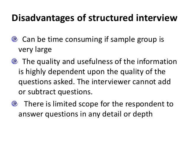 resequantitative research instrument for data advantages of structured interviews