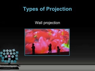Types of Projection

    Wall projection
 
