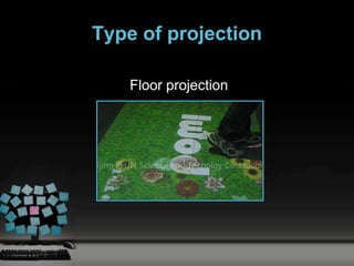 Type of projection

    Floor projection
 