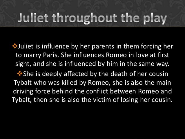 Shakespearean Character Study- Juliet Capulet