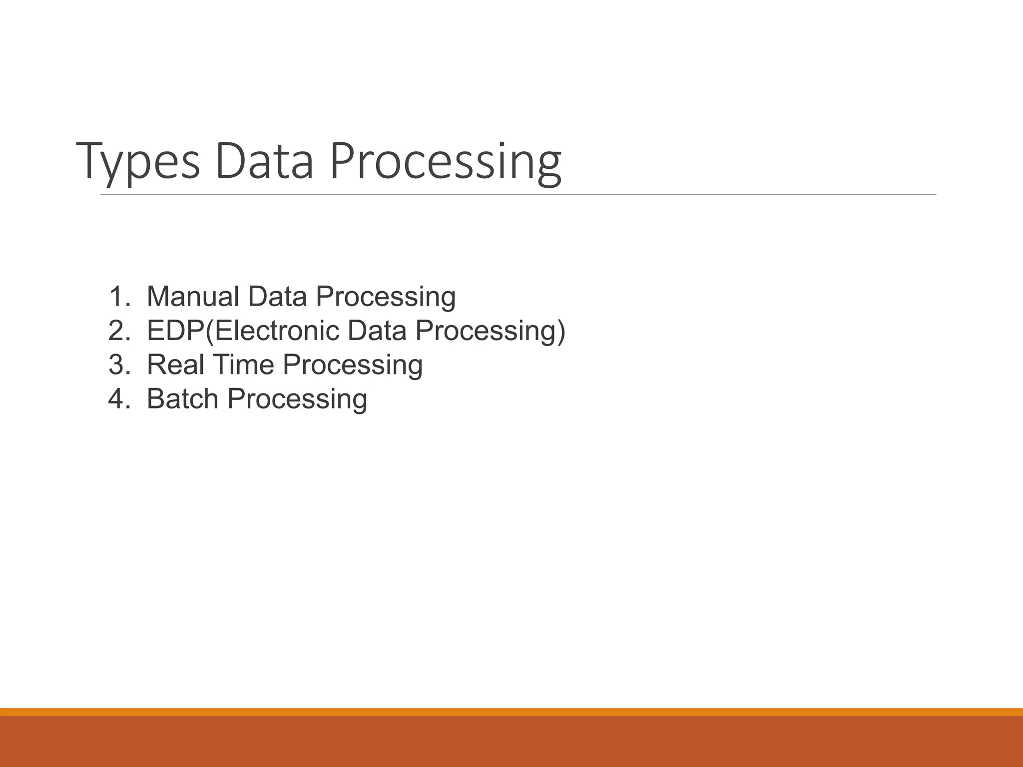 Data processing and analysis | PPTX