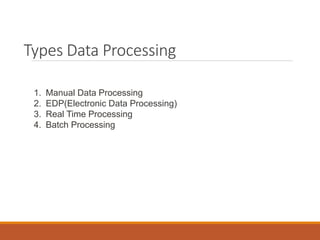 Data processing and analysis | PPTX