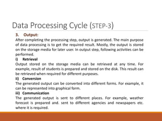 Data processing and analysis | PPTX
