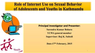 Research on internet use and sexual behaviour