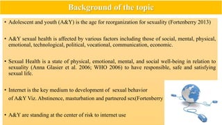 320px x 180px - Research on internet use and sexual behaviour