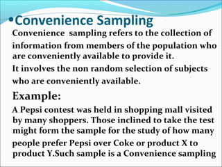 Random Vs Convenience Sampling Examples Sampling Chapter No 10 | PPT