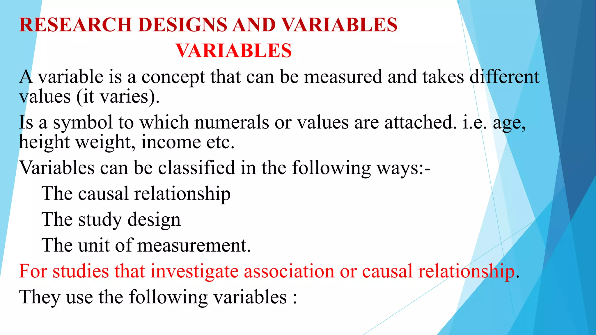 Research design and variables | PPTX
