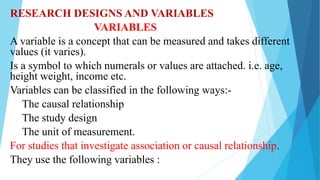 Research design and variables | PPTX